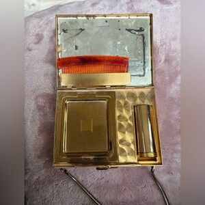 Vintage mid century makeup compact/ cigarette case